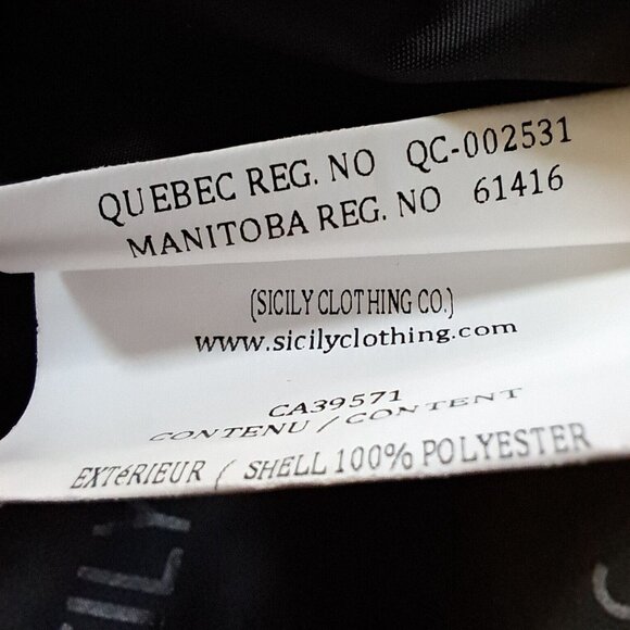 SICILY MADE IN CANADA high end LIGHT puffer JACKET HOODIE Sz SMALL A REAL GEM - Picture 10 of 11